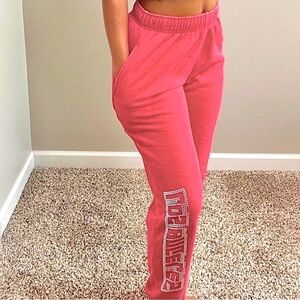 Wild Fable Sweatpants with Elastic Cuffs and Bling LA Design